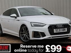 White Used 2021 Audi A5 Sportback S-Line Hatchback | £21,490 (Fair price)