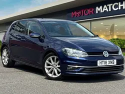 Blue Used 2018 VW Golf VII GT Hatchback | £10,999 (Fair price)