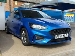 Blue Used 2018 Ford Focus ST-Line Hatchback | £12,295 (A bit pricey)