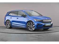 Race blue metallic Used 2025 Skoda Enyaq iV SportlinePlus SUV | £32,387 (Expensive)