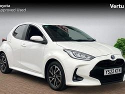 White Used 2022 Toyota Yaris Hybrid Design Hatchback | £15,782 (Fair price)
