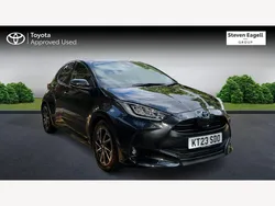 Black Used 2023 Toyota Yaris Hybrid Design Hatchback | £17,484 (Fair price)
