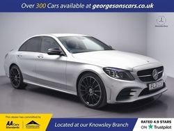 Silver Used 2021 Mercedes C220 AMG line Sedan | £20,750 (Fair price)