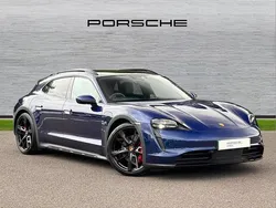 Gentian blue Used 2022 Porsche Taycan Cross Turismo Sedan | £56,990 (A bit pricey)