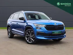 Race blue metallic Used 2022 Skoda Kodiaq SportLine SUV | £26,995 (Fair price)