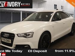 White Used 2015 Audi A5 Sportback Black Edition Hatchback | £11,990 (Fair price)