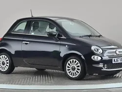 Black Used 2017 Fiat 500 Lounge Hatchback | £6,798 (Fair price)