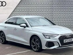 White Used 2023 Audi A3 S-Line Sedan | £24,718 (Fair price)