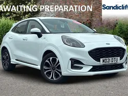 Frozen white (premium paint) Used 2021 Ford Puma Hatchback | £14,998 (Good price)