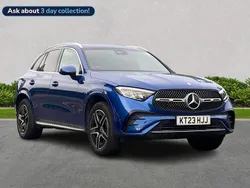 Blue Used 2023 Mercedes GLC300e AMG line Estate | £38,699 (Expensive)