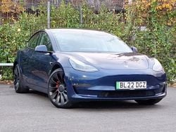 Blue Used 2022 Tesla Model 3 Performance Sedan | £22,998 (Fair price)