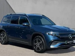 Denim blue metallic Used 2022 Mercedes EQB300 AMG line SUV | £26,208 (Good price)