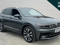 Indium grey metallic Used 2019 VW Tiguan R-line SUV | £22,518 (Fair price)