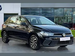 Deep black pearlescent Used 2022 VW Polo Life Hatchback | £15,782 (Fair price)