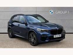 Blue Used 2022 BMW X5 M Sport SUV | £37,250 (Fair price)