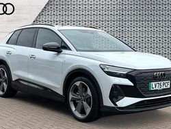 White New 2025 Audi Q4 e-tron Black Edition SUV | £39,353