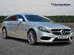 Silver Used 2018 Mercedes CLS220 Shooting Brake AMG line Estate | £17,900