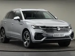 Antimonial silver metallic Used 2020 VW Touareg R-line SUV | £29,650 (Good price)