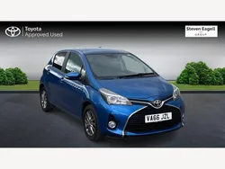 Blue Used 2017 Toyota Yaris Hatchback | £9,495 (Fair price)