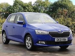 Energy blue Used 2021 Skoda Fabia SE Hatchback | £9,495 (Fair price)