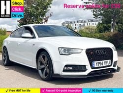 White Used 2014 Audi S5 Sportback Black Edition Hatchback | £11,800