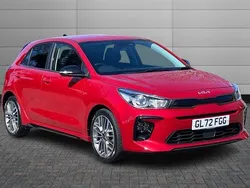 Blaze red Used 2023 Kia Rio 2 Hatchback | £16,495 (A bit pricey)