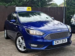 Blue Used 2017 Ford Focus Zetec Hatchback | £5,495 (Fair price)