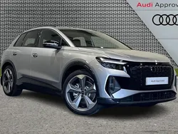 Silver Used 2025 Audi Q4 e-tron Black Edition SUV | £42,600 (Good price)