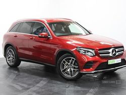 Red Used 2018 Mercedes GLC220 AMG line Estate | £20,995 (Good price)