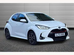 White Used 2022 Toyota Yaris Hybrid Design Hatchback | £18,195 (Fair price)