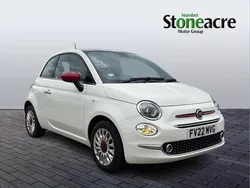 White Used 2022 Fiat 500 Red Hatchback | £9,495 (Fair price)