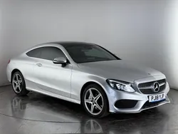 Silver Used 2018 Mercedes C250 AMG Line Premium Plus Coupe | £18,800 (Fair price)