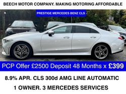 Silver Used 2020 Mercedes CLS300 AMG line Coupe | £26,900
