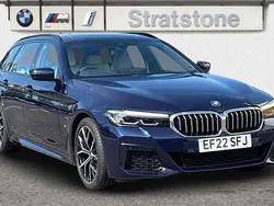 Blue Used 2022 BMW 520 M Sport Estate | £33,195 (Expensive)
