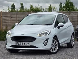 White Used 2017 Ford Fiesta Titanium Hatchback | £7,290 (Fair price)