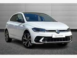 Pure white with black roof Used 2025 VW Polo Black Edition Hatchback | £22,975 (Fair price)