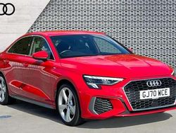 Red Used 2020 Audi A3 S-Line Sedan | £19,731 (Fair price)