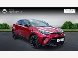 Red/black Used 2023 Toyota C-HR Sport SUV | £23,302 (Fair price)