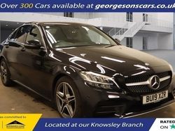 Black Used 2019 Mercedes C220 AMG line Sedan | £15,800 (Fair price)