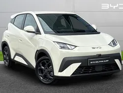 White New 2025 BYD Dolphin Boost Hatchback | £18,490 (Expensive)