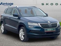 Lava blue metallic Used 2019 Skoda Karoq SE L SUV | £10,190 (Fair price)