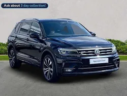 Black Used 2021 VW Tiguan Allspace R-line SUV | £25,952 (Fair price)
