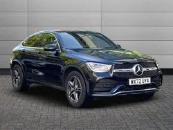 Black Used 2022 Mercedes GLC300e AMG line Coupe | £36,995 (Good price)