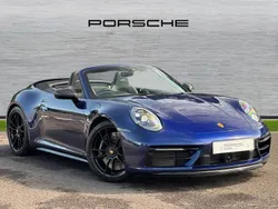 Gentian blue metallic Used 2022 Porsche 911 Carrera GTS Cabriolet | £113,990 (Expensive)