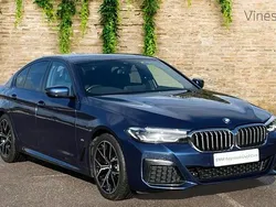 Blue Used 2022 BMW 520 M Sport | £27,531 (Fair price)