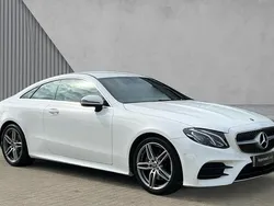 Polar white Used 2017 Mercedes E220 AMG line Coupe | £18,386 (Fair price)