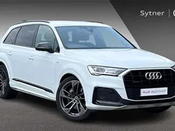 White Used 2022 Audi Q7 Black Edition SUV | £48,500 (Fair price)