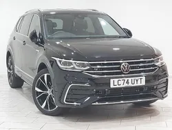 Black Used 2024 VW Tiguan Allspace R-line SUV | £35,498 (Expensive)