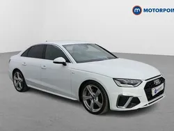 White Used 2022 Audi A4 S-Line Sedan | £23,499 (Fair price)