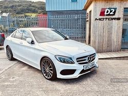 White Used 2014 Mercedes C250 AMG line Sedan | £10,995 (Expensive)